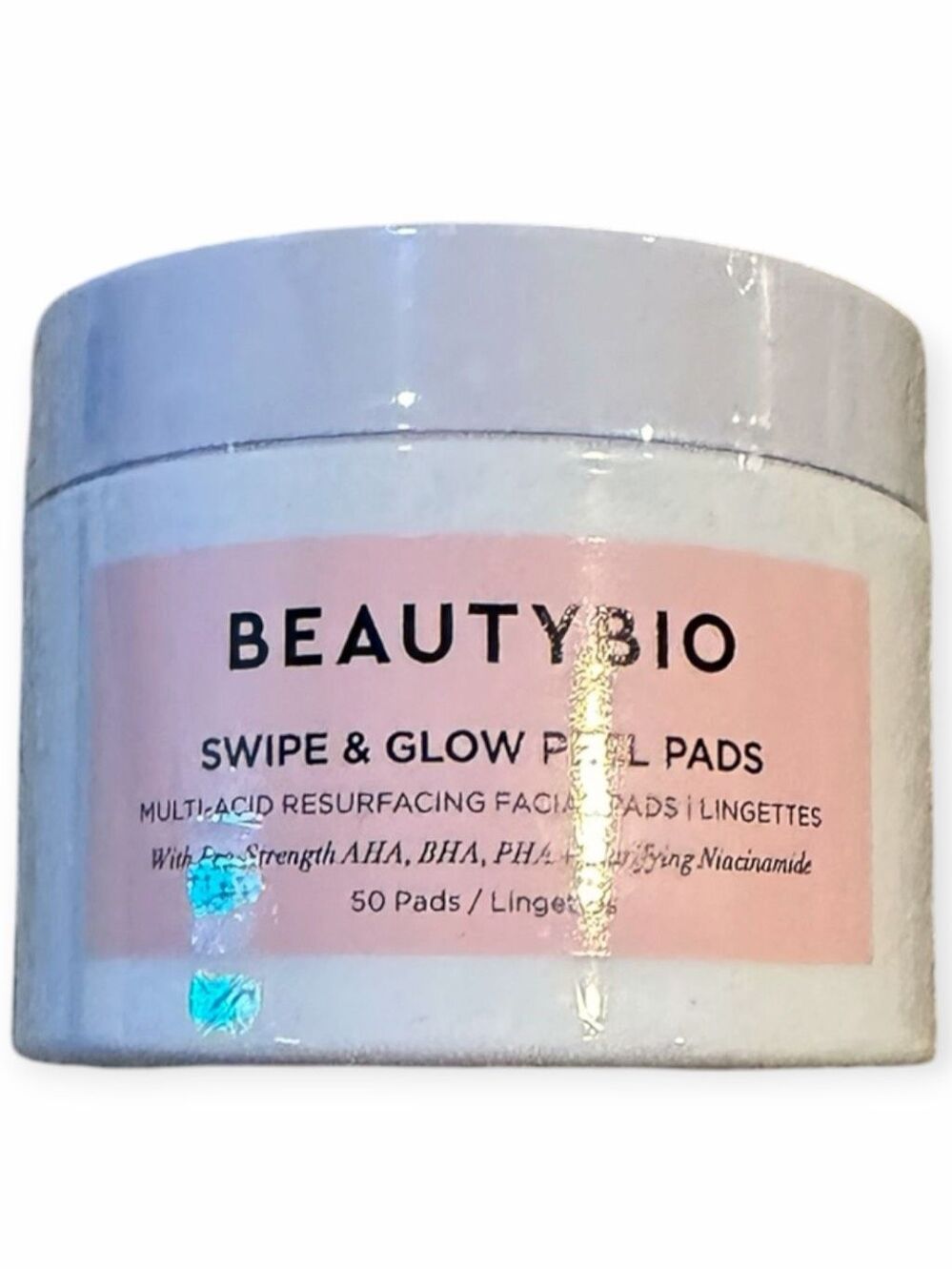 BEAUTYBIO Swipe & Glow Peel Pads Multi-Acid Resurfacing Facial Pads 50 Count